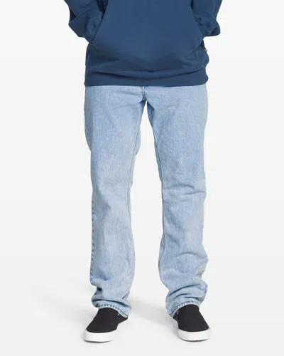 Volcom Men's Solver Denim Pants In Blue