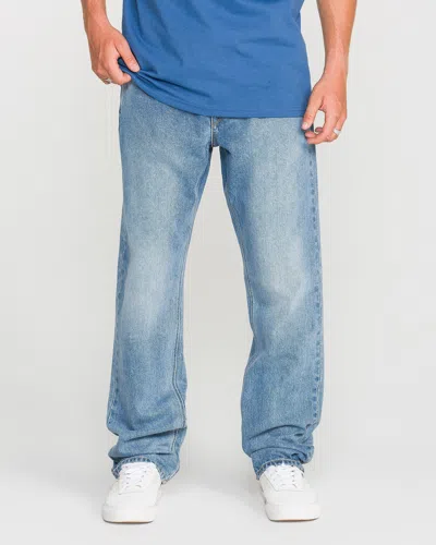 Volcom Men's Solver Denim Pants In Blue