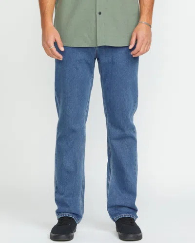 Volcom Men's Solver Modern Fit Jeans In Blue