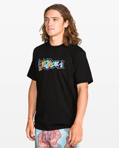 Volcom Men's Star Shields Featured Artist Exp Short Sleeve Tee In Black