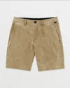 Volcom Men's Stone Faded Hybrid Shorts In Brown