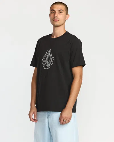 Volcom Men's Stone Lore Short Sleeve Tee In Black