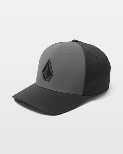 Volcom Men's Stone Tech Flexfit Delta Hat In Brown