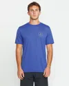 Volcom Men's Stone Tech Short Sleeve Tee In Blue