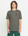 Volcom Men's Stone Tech Short Sleeve Tee In Gray