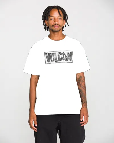 Volcom Men's Studded Short Sleeve Tee In White