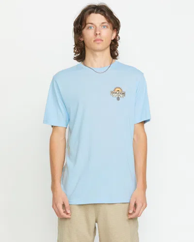Volcom Sure Thing Graphic T-shirt In Blue
