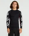 Volcom Men's Surf Vitals J Robinson Tght Long Sleeve Rashguard In Black