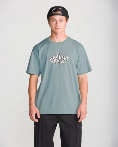 Volcom Men's Tooms Short Sleeve Tee In Silver/blue