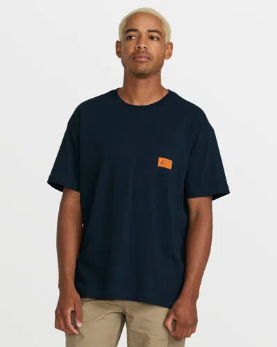 Volcom Men's  Workwear Certifico Short Sleeve Tee In Blue