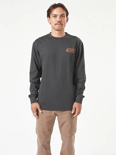 Volcom Men's  Workwear Long Sleeve Shirt In Black