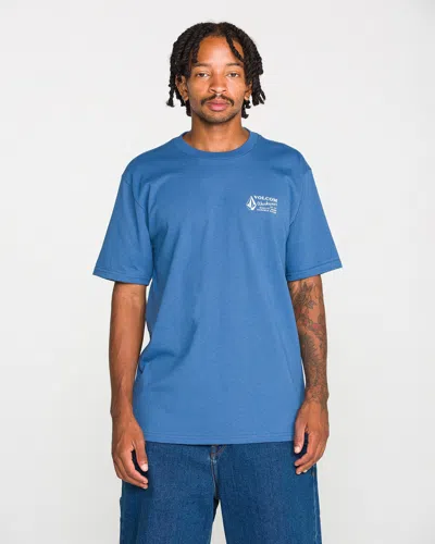Volcom Men's  Workwear Short Sleeve Tee In Blue