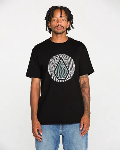 Volcom Men's Wave Stone Short Sleeve Tee In Black