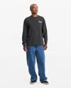 Volcom Men's Wing It Long Sleeve Tee In Gray