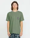 Volcom Men's Woven Label Pocket Tee In Green