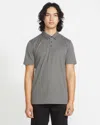 Volcom Men's Wowzer Polo Short Sleeve Shirt In Gray