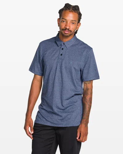 Volcom Men's Wowzer Polo Short Sleeve Shirt In Purple