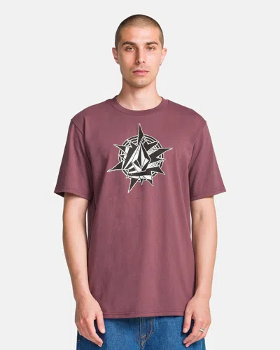 Volcom Men's Yoink Short Sleeve Tee In Brown