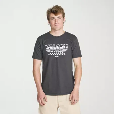 Volcom Mens Crew Neck Short Sleeve Regular Fit Graphic T-shirt In Gray