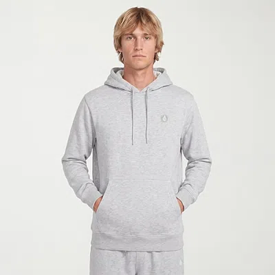 Volcom Mens Hooded Long Sleeve Sweatshirt In White