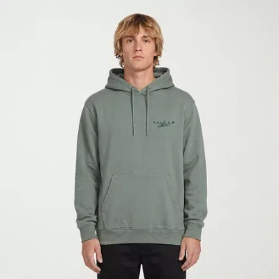 Volcom Mens Long Sleeve Fleece Hoodie In Multi