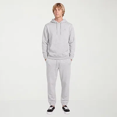Volcom Mens Regular Fit Fleece Jogger Pant In Gray