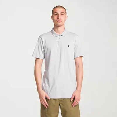 Volcom Mens Regular Fit Short Sleeve Polo Shirt In White