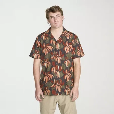 Volcom Mens Short Sleeve Regular Fit Button-down Shirt In Multi