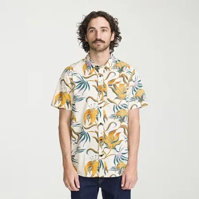 Volcom Mens Short Sleeve Regular Fit Button-down Shirt In Multi