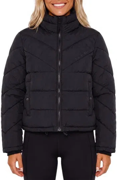 Volcom Mia Water Resistant Puffer Jacket In Brown