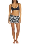 Volcom Midnight Lily 2 Cover-up Shorts In Black
