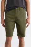 Volcom Monty Stretch Shorts In Green