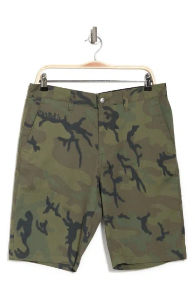 Volcom Monty Stretch Shorts In Greencombo