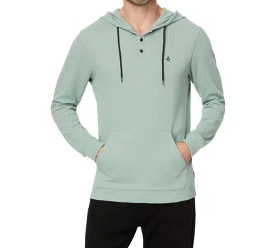 Volcom Murph Thermal Long Sleeve Shirt In Cypress Green