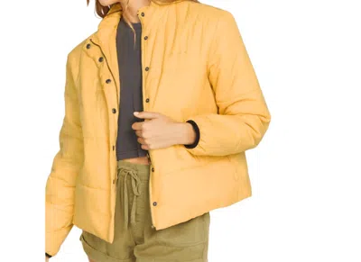 Volcom Not Enuff Puff Jacket In Yellow