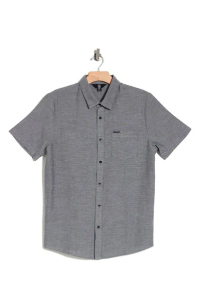 Volcom Orion Short Sleeve Shirt In Black