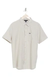 Volcom Orion Short Sleeve Shirt In Khaki