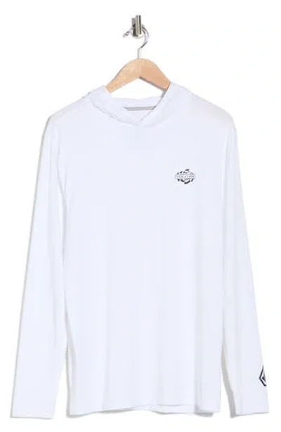 Volcom Overlap Hooded Long Sleeve T-shirt In White