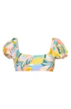 Volcom Parrotise Cropped Bikini Top In Multi