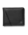 Volcom Pay-a-pal Leather Bifold In Black