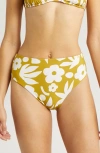 VOLCOM PRETTY DAZE REVERSIBLE HIGH WAIST BIKINI BOTTOMS