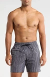 Volcom Psyche Swim Trunks In Gray