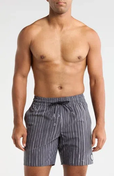 Volcom Psyche Swim Trunks In Gray