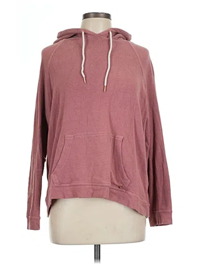 Pre-owned Volcom Pullover Hoodie In Pink