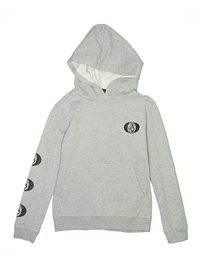 Pre-owned Volcom Kids' Pullover Hoodie In Silver