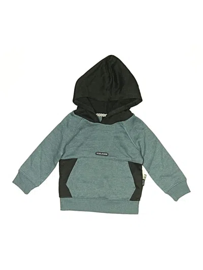 Pre-owned Volcom Kids' Pullover Hoodie In Teal