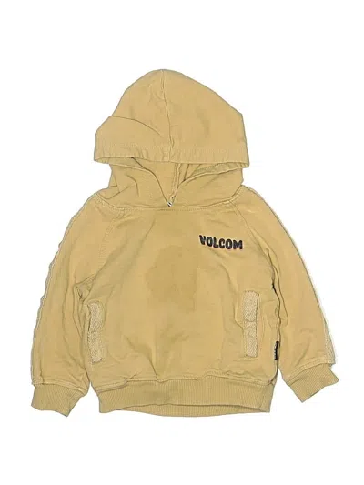 Pre-owned Volcom Kids' Pullover Hoodie In Yellow