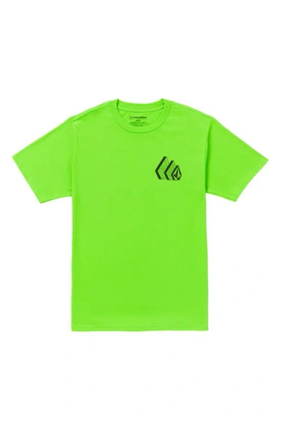 Volcom Repeater Graphic T-shirt In Electric Green