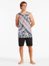Volcom Rippah A1022200 Athletic Shorts Men's Black Nylon Elastic Waist Mcww89 In Black
