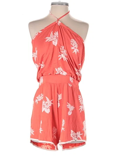 Pre-owned Volcom Romper In Orange